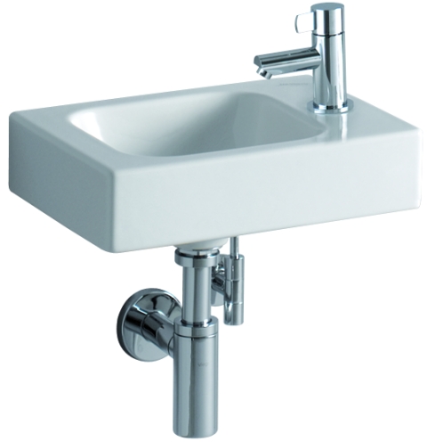Keramag Handwaschbecken iCon, Hahnloch rechts 380x280mm