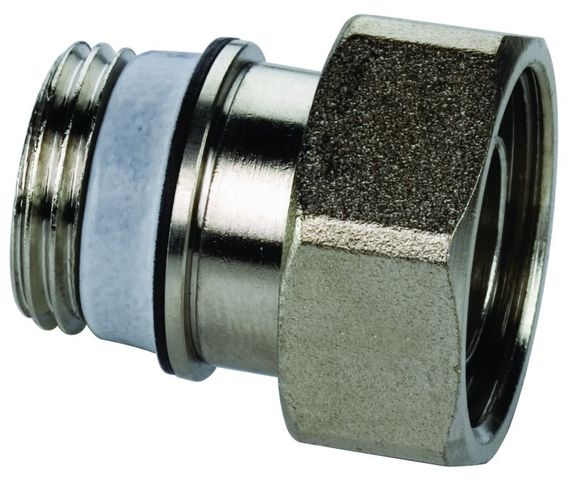 Simplex Verschraubung 1/2 x 3/4", vernickelt