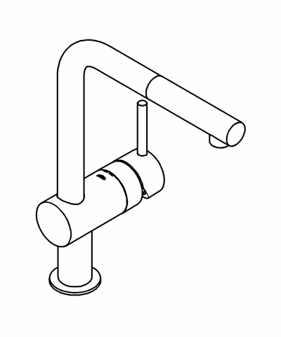 GROHE Einhand-SPT-Batterie Minta 32168 DN15 herausz.Mousseurauslauf