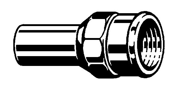 Viega Sanpress-Inox Einsteckstück IG, Mod. 2312.1, aus nichtrost. Stahl