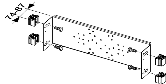 TECEprofil Armaturentraverse UP/AP für nachtr. Einbau in Module