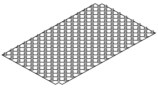 TECEfloor Noppenfolie 14-17, ohne Dämmung, 840 x 1.440mm, (VPE 16,8 m²)