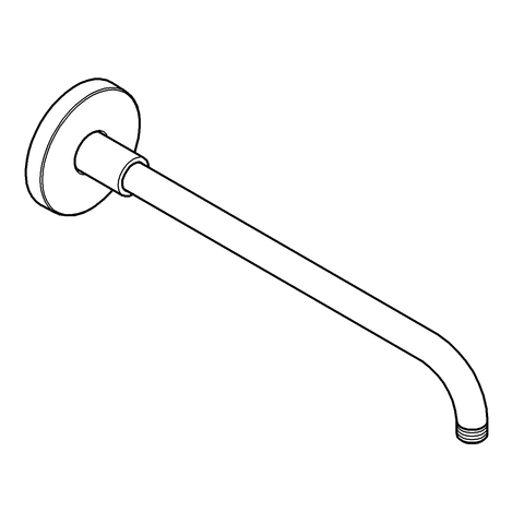 Grohe Brausearm Rainshower modern 28982 DN15 Ausladung 378 mm chrom