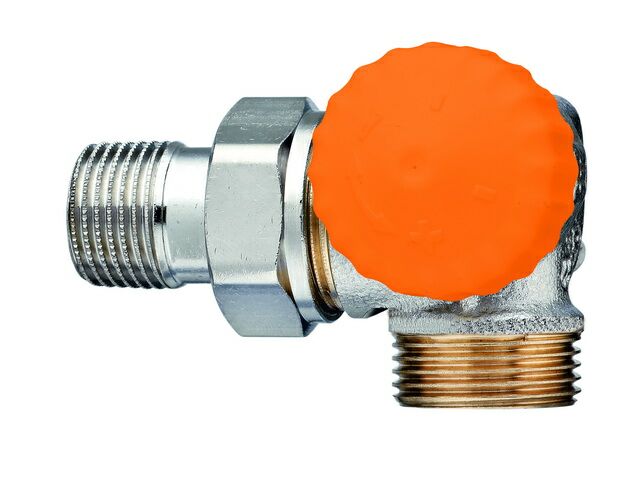Heimeier Thermostat-Ventilunterteil Eclipse, DN15 (1/2") x  G3/4", Winkeleck rechts