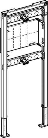 Geberit Duofix Bade-/Duschwanne 112 cm, für UP-Armatur