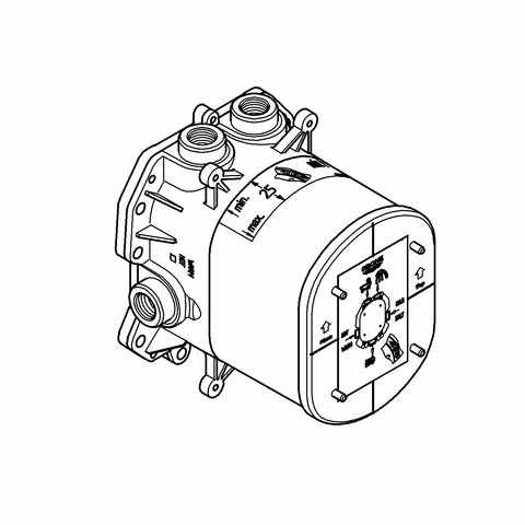 Grohe Unterputz-Universal-Thermostat Rapido T 35500 inkl. Funktionseinheit