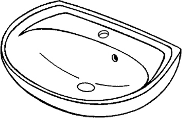 Keramag Handwaschbecken Renova Nr.1 273050 500x380mm