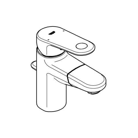 Grohe Einhand-Waschtisch-Batterie Europlus 33155 DN15 mit herausziehbarem Auslauf chrom