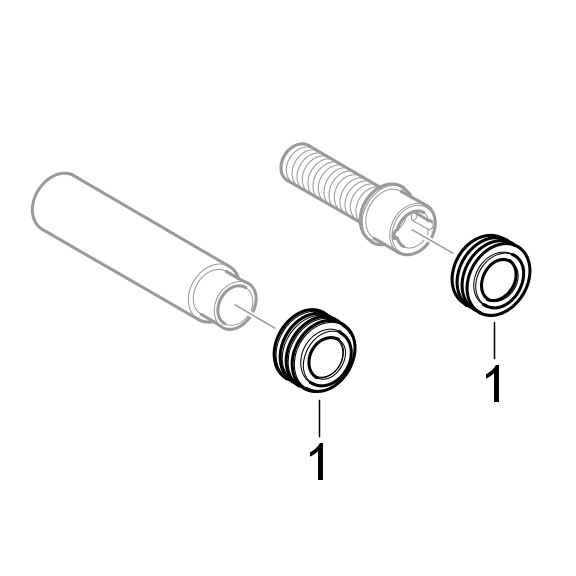 Geberit PE Einlaufgarnitur d 32x35 mm für Urinal mit Einlaufstutzen