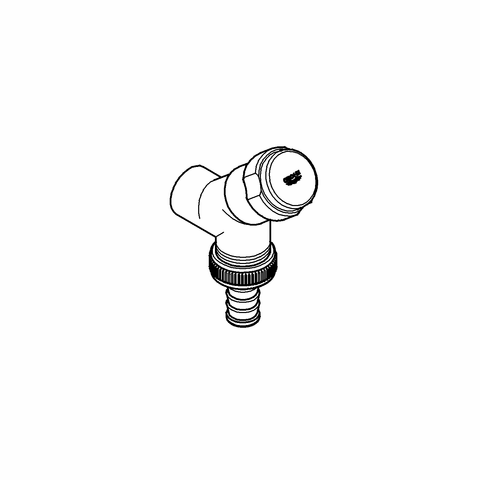 Grohe WAS-Anschlussv. Schrägsitzausf. 41010 Design-Gr. DN15 m. RV chrom