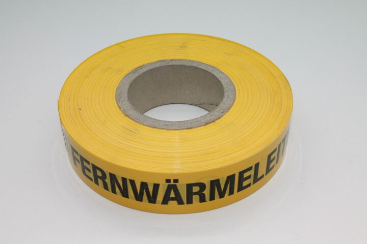isopex Trassenwarnband "Achtung Fernwaerme" 40 mm breit, Rolle a 250 m