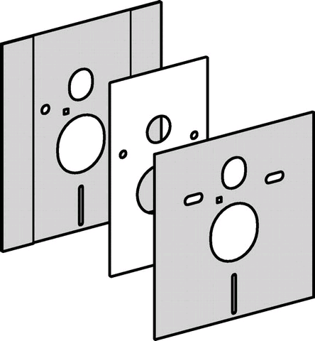 Geberit Abdeckschild für höhenverstellbares WWC