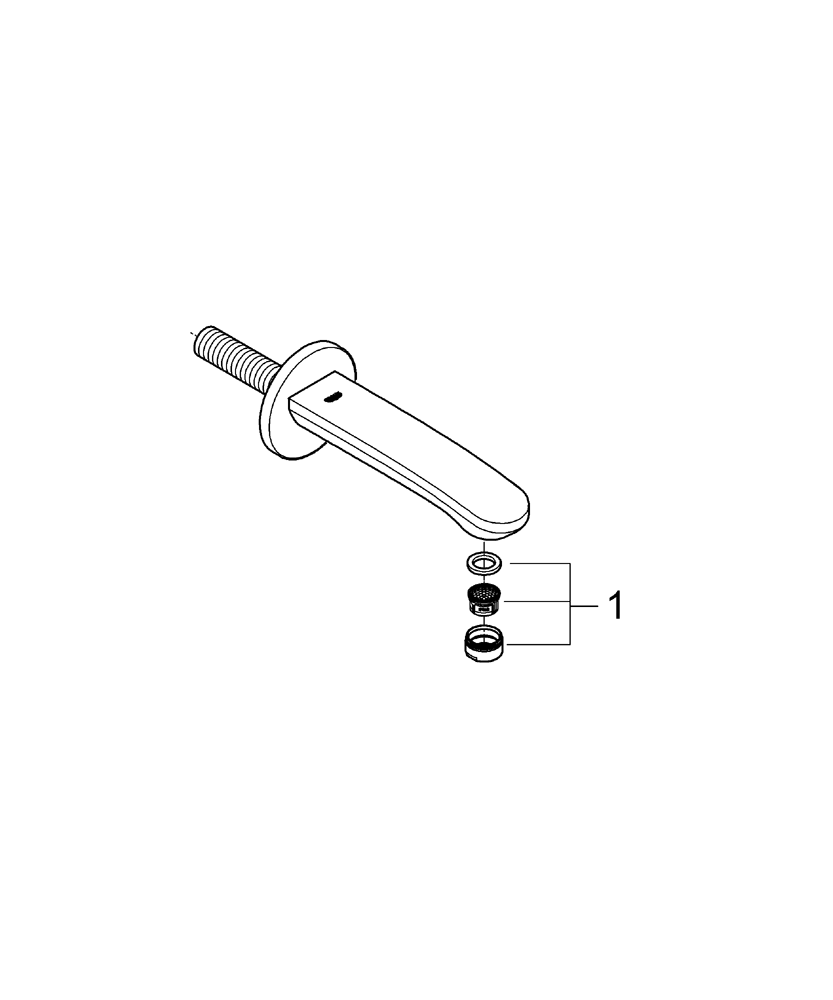 Grohe Wanneneinlauf Eurostyle C 13276 Ausladung 170mm chrom