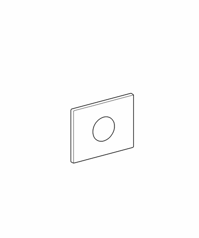 Grohe WC-Betätigung Skate 38445 156x197mm Edelstahl