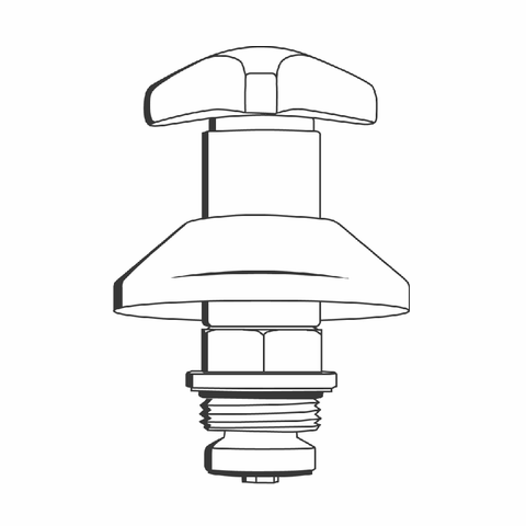 Grohe Oberteil 11508 für Unterputz-Ventile Trecorn Gr. Mark. rot 1" chrom