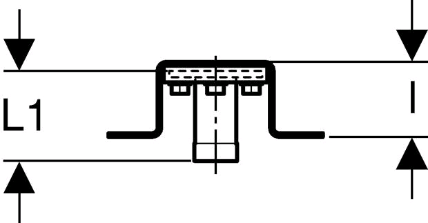 Geberit MeplaFix Anschlusswinkel Set Rp 1/2 einfach vormontiert (Rg)
