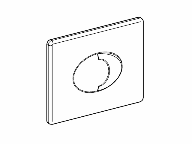 GROHE WC-Betätigung Skate Air 38506 Start/Stopp o.2-Mengen waagerecht