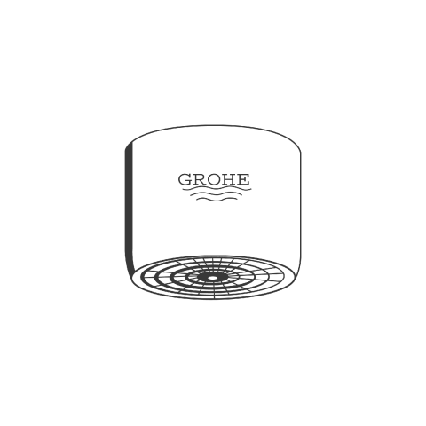 Grohe Mousseur 13928 Durchflußklasse A 15 l/min 3 bar Kalkschutz M22x1 chrom