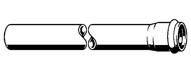 Viega Abflussrohr, Mod. 3891, mit Lippendichtung