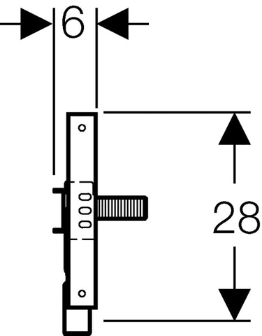 Geberit Duofix Traverse für Waschmaschine