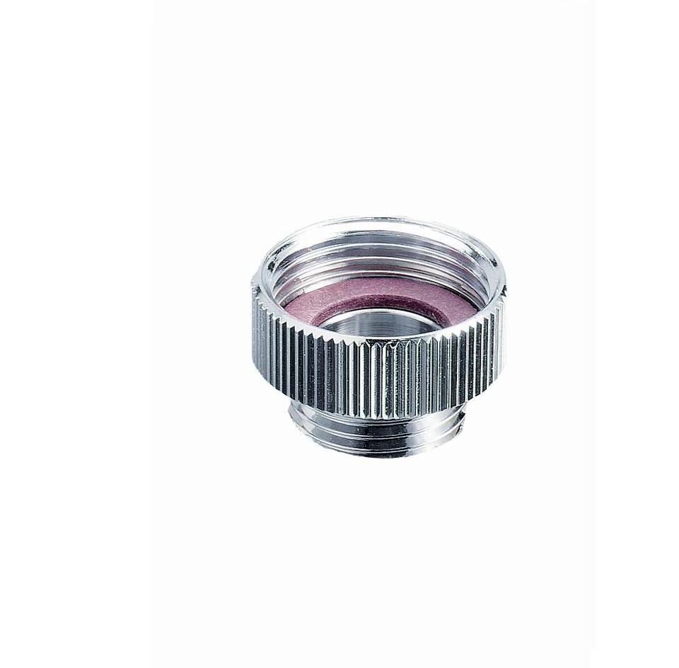 Reduzier-Nippel fuer Brauseschlauch, verchromt, DN15 (1/2") aG x DN20 (3/4") iG