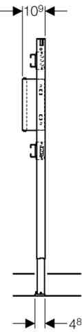 Geberit Duofix Bade-/Duschwanne 112 cm, für UP-Armatur