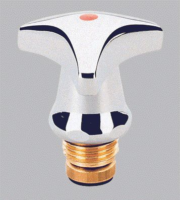 Grohe Oberteil 11006 mit Trecorn Griff Markierung rot 3/8" chrom