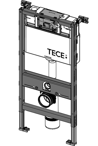 TECEprofil WC-Modul BH 980mm, TECE SPK Bet.v.oben oder vorne