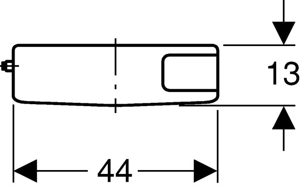 Geberit AP-Spülkasten AP127 weiss-alpin, mit Spül-Stopp-Spülung, tiefhängend
