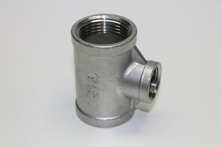 Edelstahl T-Stück reduziert, 307R, V4a