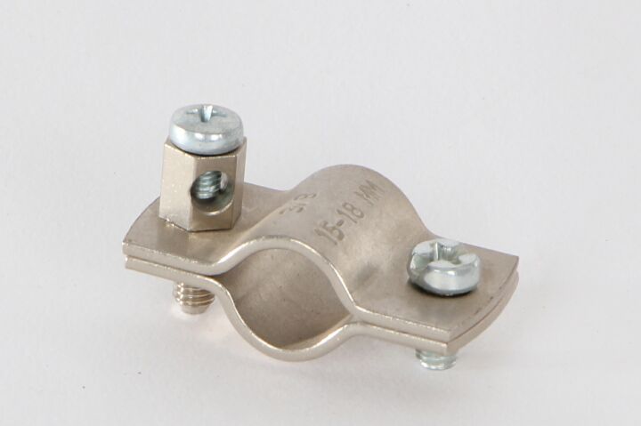 Erdungsschelle verz. DN 25 (1") / 30 - 36 mm