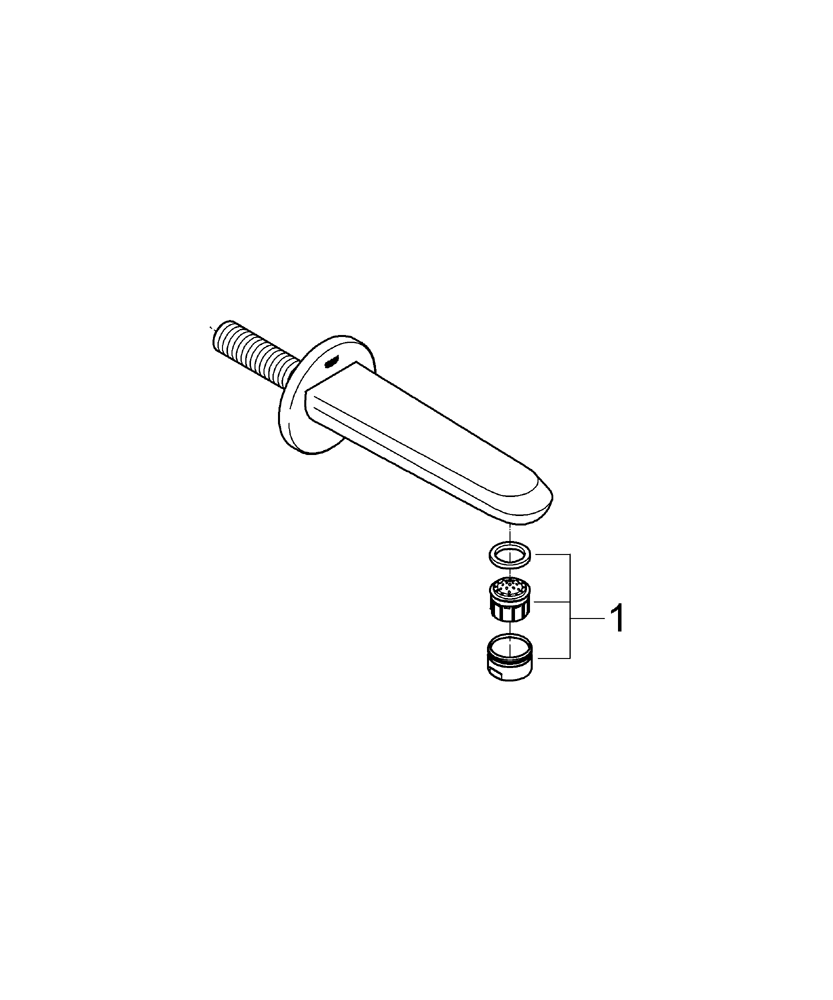 Grohe Wanneneinlauf Eurodisc C 13278 Wandmontage Ausladung 170mm chrom