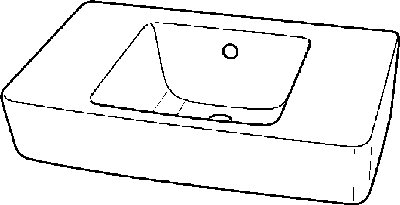 Keramag Handwaschbecken Renova Nr. 1 Plan 272143 400x250mm