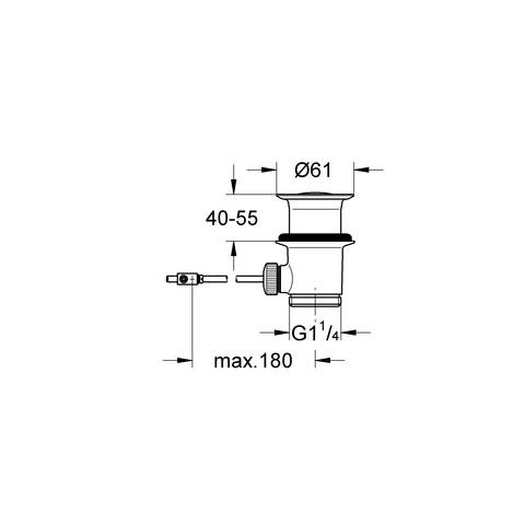 GROHE Ablaufgarnitur 28910 1 1/4" für Waschtisch