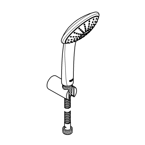 Grohe Brausegarnitur Euphoria Mono 27354 mit Wandbrausehalter chrom