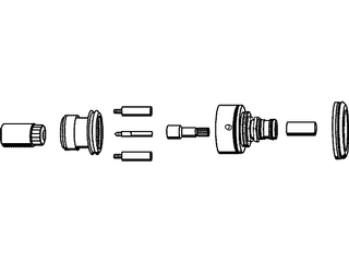 Grohe Verlängerung 47653 f.Thermostat Brause UP nicht steigende Spindel 27,5 mm chrom