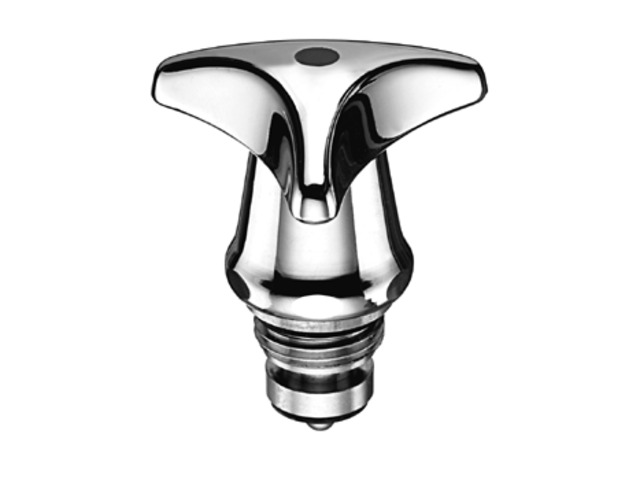 Hahn-Oberteil mit Trecorngriff DN15 (1/2") kalt