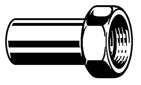 Viega Sanpress Verschraubung, Mod. 2264, flachdicht., aus Rotguss