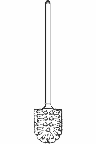 Grohe Ersatzbürste 40206 für Toilettenbürstengarnitur chrom