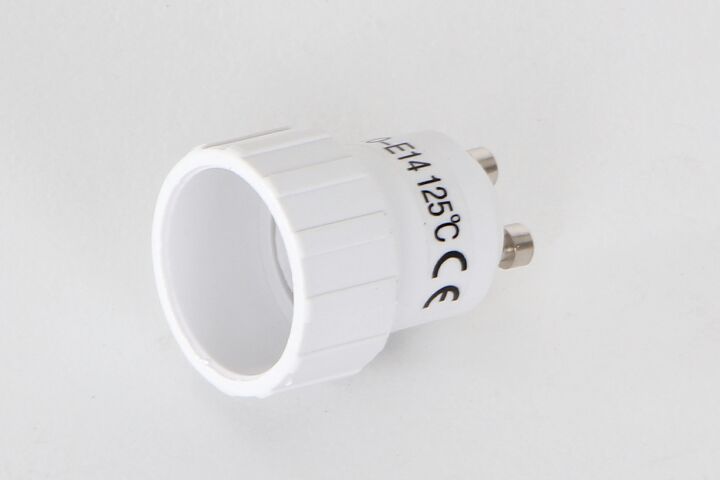 Leuchtenfassungs-Adapter, Sockel GU10, Fassung E14