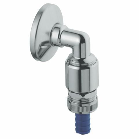 Grohe WAS-Schlauchanschlußbogen 41126 DN15 mit Rohrb. f.Unterputz-Montage chrom