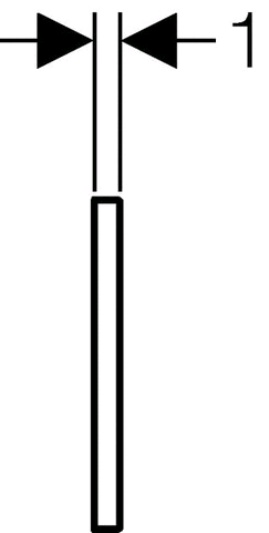 Geberit HyTronic Urinal-Steuerung Sigma50 verchr. Zink-Druckguss berührungslos IR/Batterie