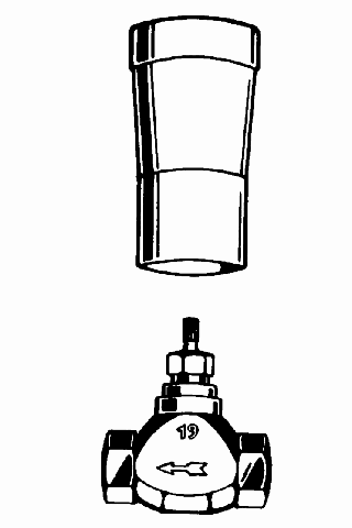 Grohe Unterputz-Ventil-Unterteil 29805 vormont. Oberteil 1" Gewindeanschluß 1" DN25