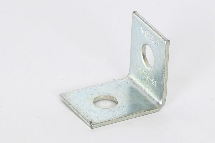 Tyco Montagewinkel 90°, 2-Loch, 50x47x40 x 3 mm, galv. verz., zu Schiene 41mm