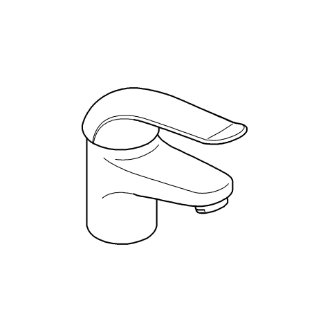 Grohe Einhand-Waschtisch-Batterie Euroeco Special 32762 glatter Körper chrom