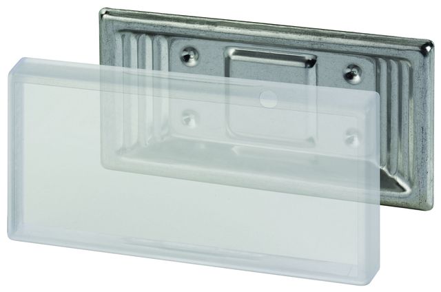 Simplex Schraubhalter aus Edelstahl, 100 x 50 mm