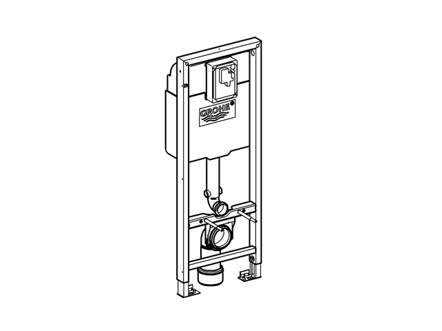 Grohe Rapid SL für WC 38713 BH: 1,13 m 0,42 m breit Spülkasten 6 l
