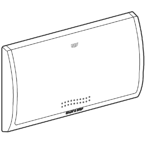 GROHE Abdeckplatte Classic 330 37053 330x190mm für Spülkasten 6-9l