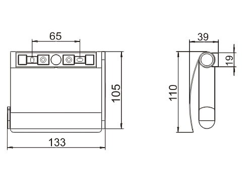 Keuco Toilettenpapierhalter Plan 14960, mit Deckel, verchromt