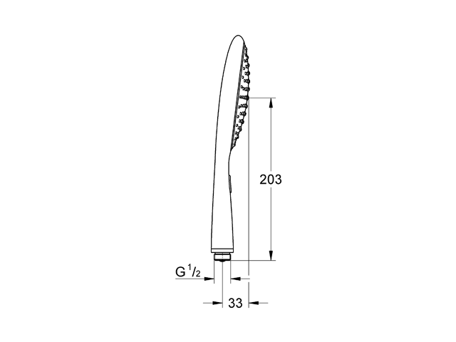 GROHE Handbrause Rainshower Solo 27272 Strahlart Rain Eco Funktion